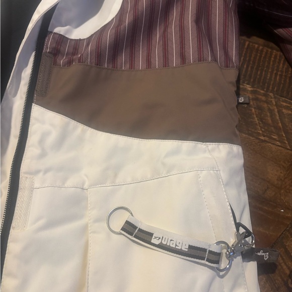 Orage Kids Puffer Jacket - Cream and Brown Size 14. Great condition! - Picture 12 of 16